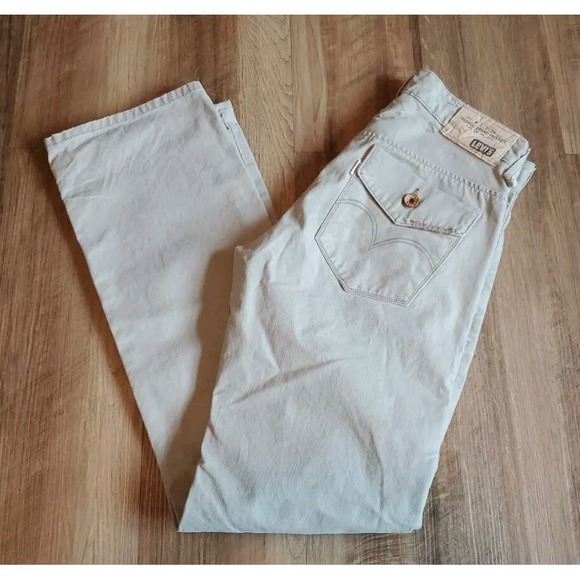 Levi's Other - Levis Tab Twills Slim Straight Denim Pants Men's 31x32 Beige‎ 100% Cotton Jeans